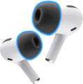 Foam Masters Memory Foam Ear Tips for AirPods Pro 1st & 2nd Gen | Comfortable | Secure | Better Noise Cancellation | Version 3.0 Replacement Buds (Large - 3 Pairs, Black)
