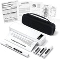 Portable Printers Wireless for Travel, Bluetooth Inkless Thermal Printer, Support 8.5" X 11" US Letter & A4, Small Mobile Printer with Carry Case and 4 Rolls Thermal Paper Kit, for Home Car Receipt