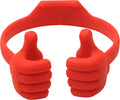 Honsky Thumbs-up Cell Phone Stand Holder, Tablet Stand Cradle for Desk Desktop Smartphone Cellphone Mobile Phone Tablets – Universal Adjustable Flexible, Deep Red