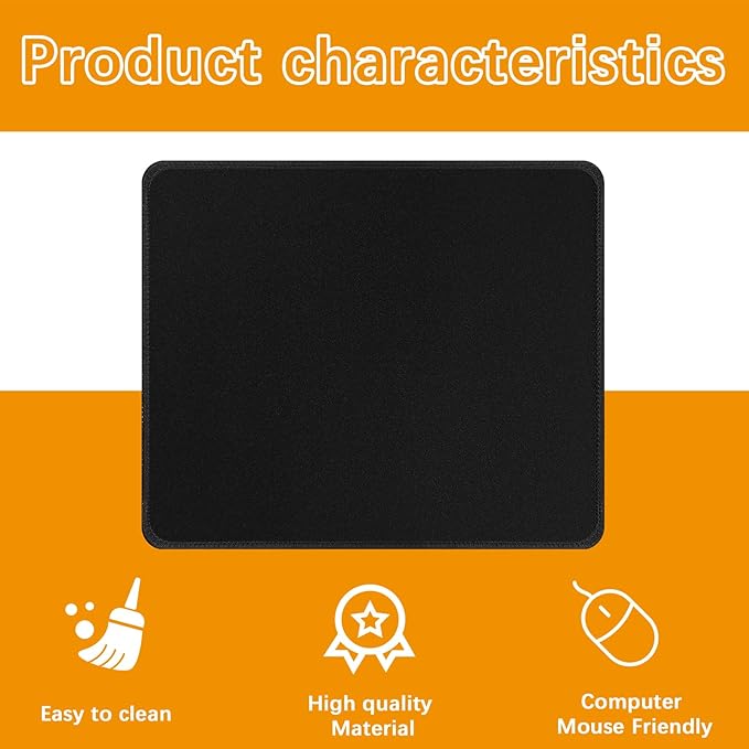 2 PCS Black Mouse pad Bulk - Image 6