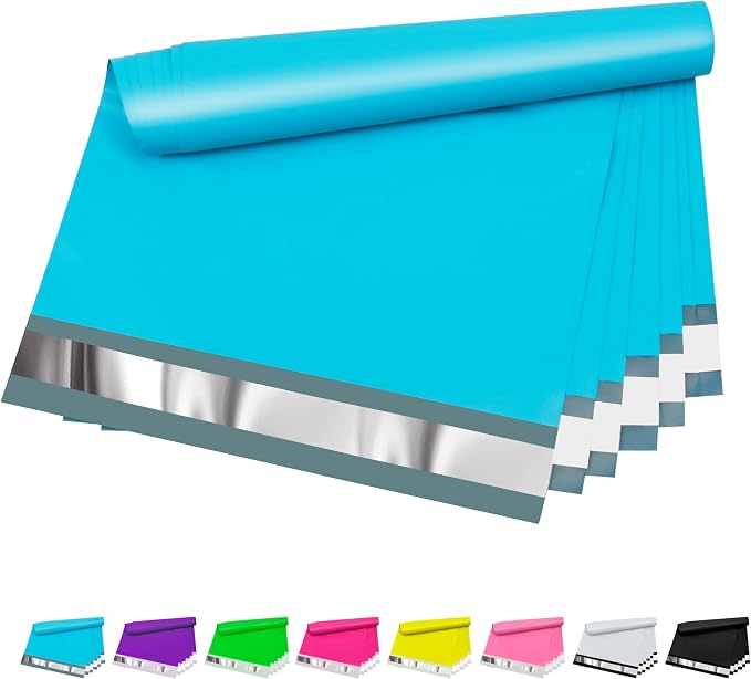 Poly Mailers 12x15.5 inch 50 Pcs, Waterproof and Tear-resistant Shipping Bags by VAPULCIO