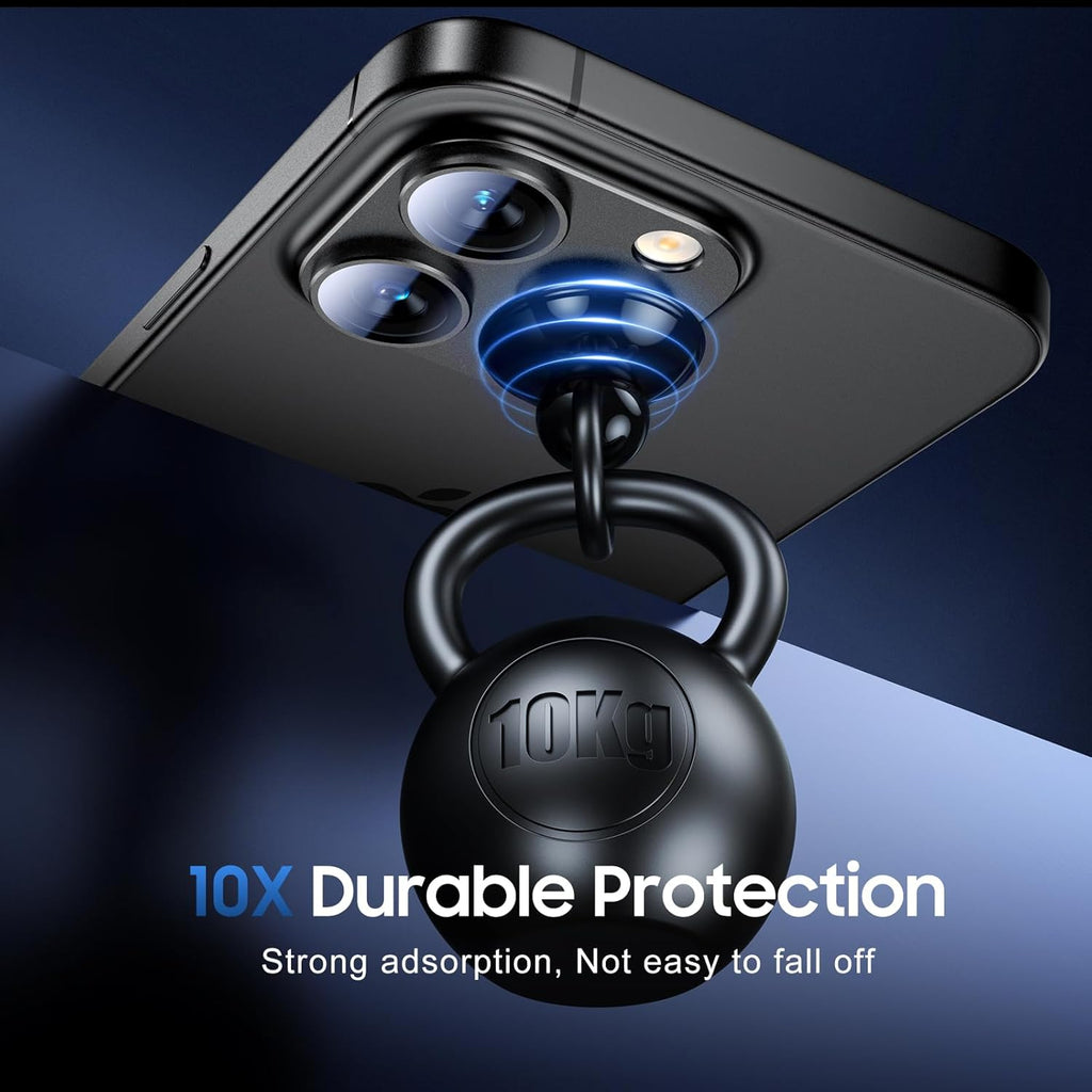 UniqueMe for 3 Pack iPhone 15 Pro/iPhone 15 Pro Max Camera Lens Protector, [Drop Protection] [Case Friendly] Camera Cover Screen [Update New Version] - All-Black