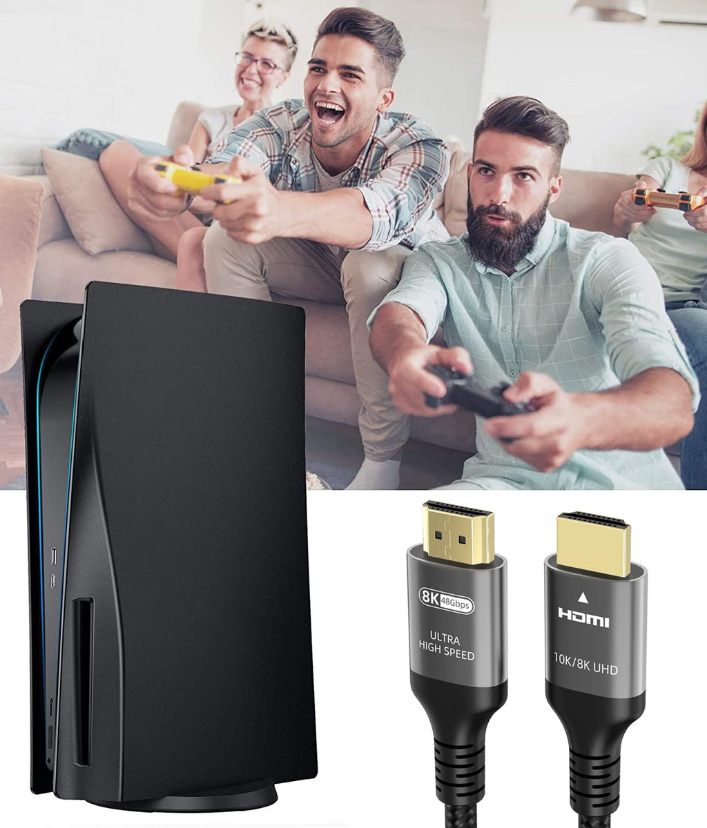 10K 8K 4K HDMI Cable 48Gbps 15 FT, Certified Ultra High Speed HDMI® Cable 4K 240Hz 144Hz 120Hz 8K60Hz 0.01ms HDR10+ eARC HDCP2.3 Netflix Roku TV PC Monitor Projector PS5 Xbox