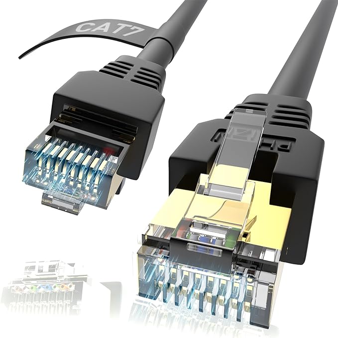 Cat7 Ethernet Cable 50ft, Cat7 3Ft 15Ft 25Ft 50Ft 100Ft 125Ft 150Ft 175Ft 200Ft by Phizli