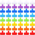 80 Pieces Self-Adhesive Cable Labels Multi-Color Cord Wire Labels, Nylon Writable Oval Tags, Hook and Loop Wire Tags for Cable Management, Computers and More