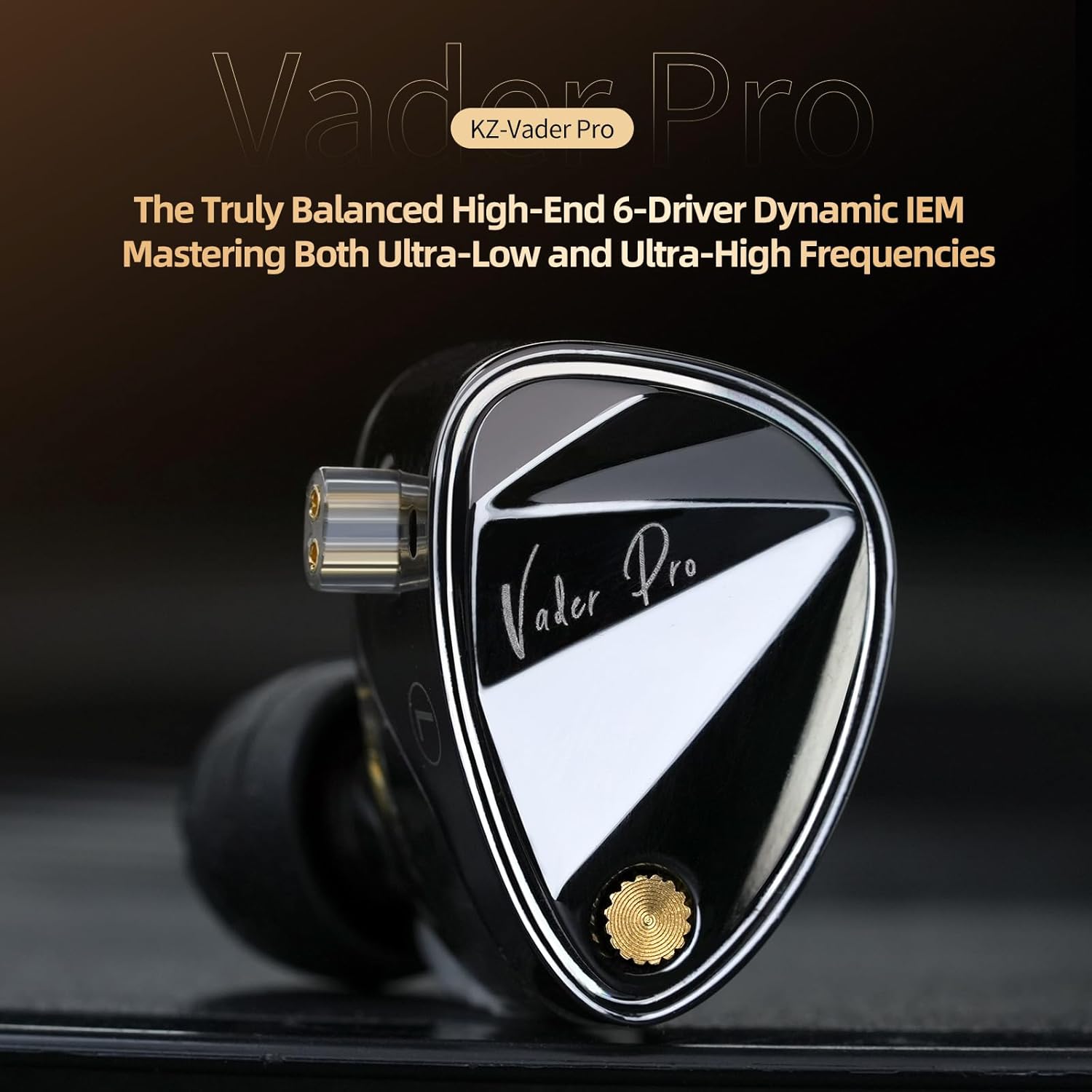 KZ Vader Pro USB C Headphones, in-Ear Monitors Triple Dynamic Driver IEM for Samsung S25 S24 S23 FE S22 S21 S20 A53 A54 Type C Noise Isolating Fit IEM Built-in DSP with EQ for iPhone 16 Pro (Type-C)