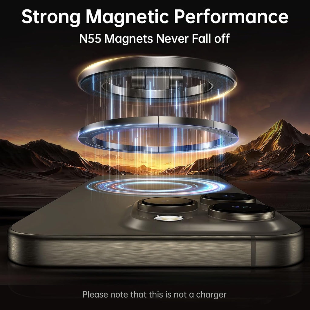 Syncwire Fits MagSafe Car Mount for Car Dash&Tesla Screen[All-Metal] Magnetic Phone Holder, [Flexible Three-axis]360° Rotation Car Mount Strong Magnets Car Phone Holder for iPhone 16 15 14 13 Pro Max