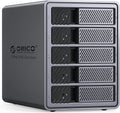 ORICO 5 Bay DAS Hard Drive Enclosure USB 3.0 for SATA 3.5 inch SSDs HDDs Bracket-Free External Hard Drive Bay Max up to 110TB ( Alluminum Alloy) -9858U3