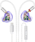 Vibes 202ML Wired Earbuds - HiFi in Ear Headphones - Noise-Isolating Ear Buds w/ Mic - Clear Sound, Deep Bass, Comfort-Fit Earphones - MMCX–Lightning for iPhone 5–14, Silver Plated Cord, Carrying Case