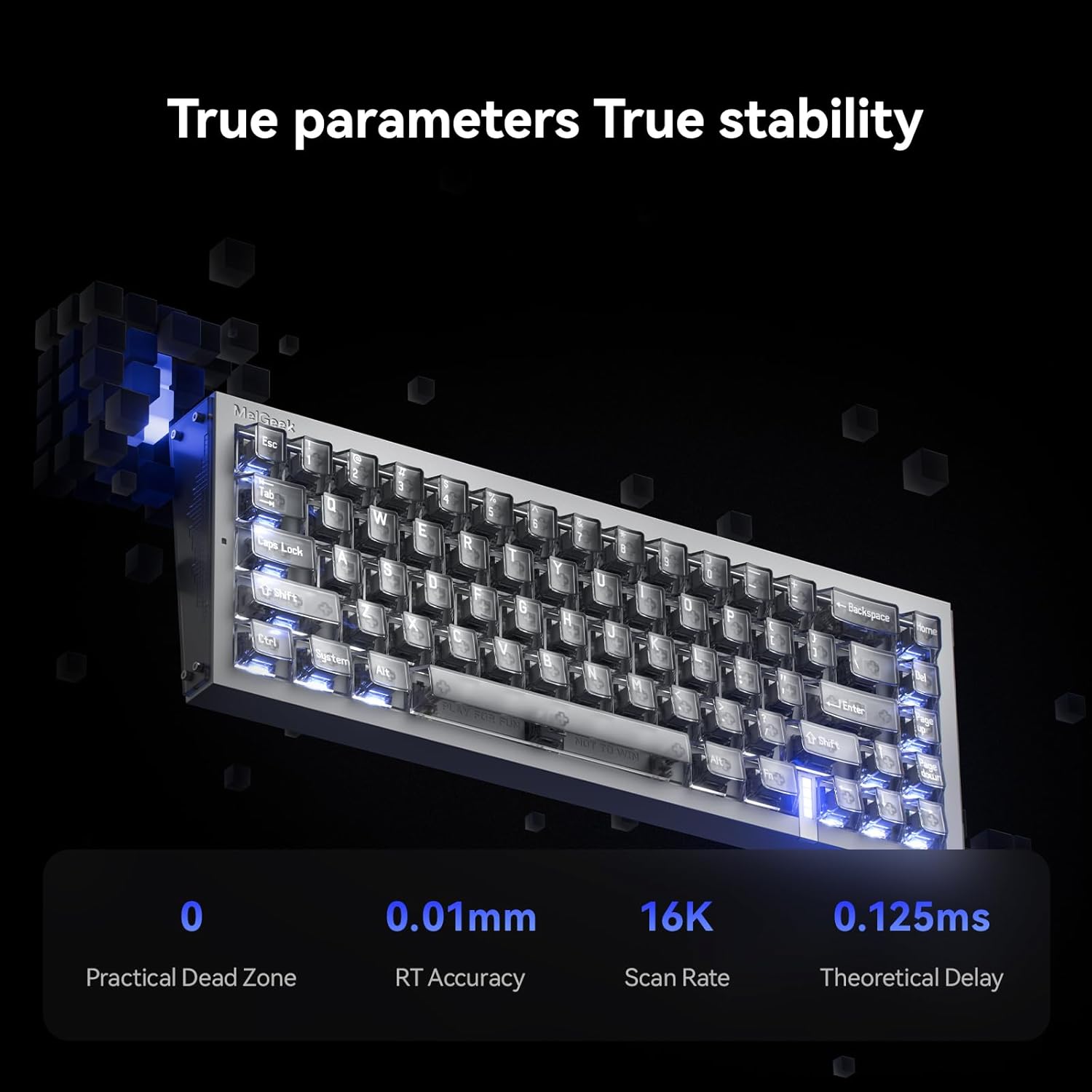 MelGeek REAL67 Wired Keyboard, Gaming Keyboard with RGB, Special Magnetic Switches, Rapid Trigger, Hot-Swappable, Snap Tap & Adjustable Actuation, Online HIVE Custom(Calcium- Gray)