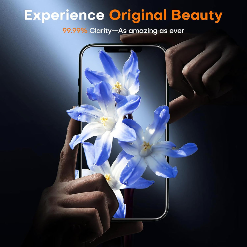 TOCOL for iPhone 11 Pro/iPhone XS/iPhone X Screen Protector 9H Hardness Military Grade Shatterproof HD Tempered Glass Full Coverage Easy Installation Case Friendly 2 Pack