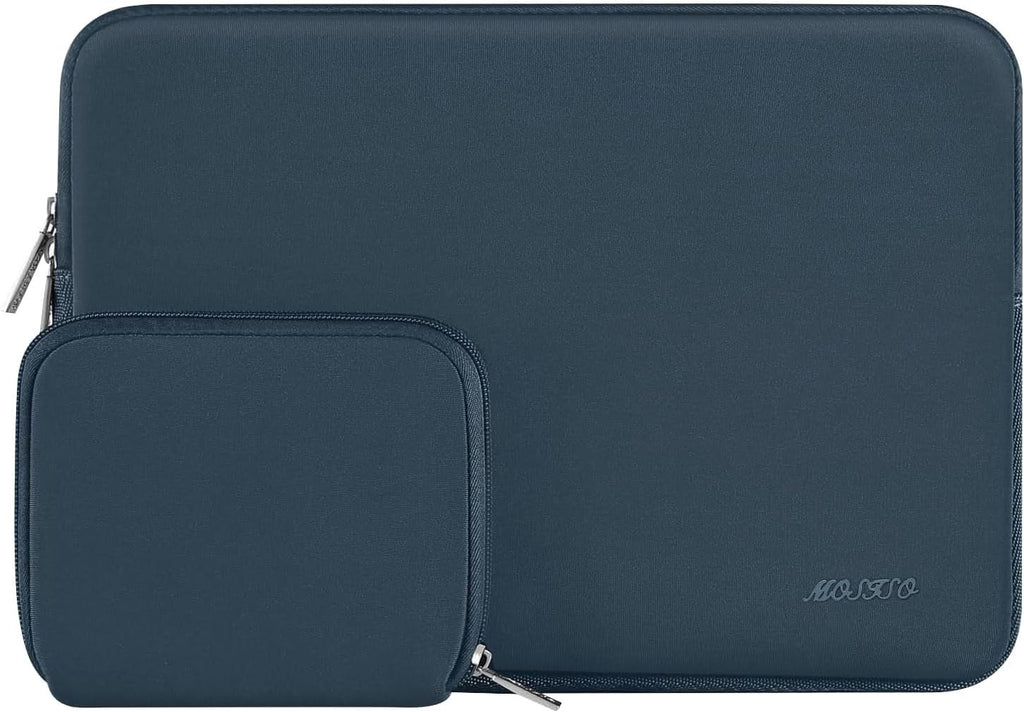 MOSISO Laptop Case 16 inch, 15-15.6 inch Laptop Sleeve Bag Compatible with MacBook Pro 16 inch, HP, Acer, Dell, Lenovo, ASUS Notebook, Neoprene Computer Sleeve Bag with Small Case, Haze Blue
