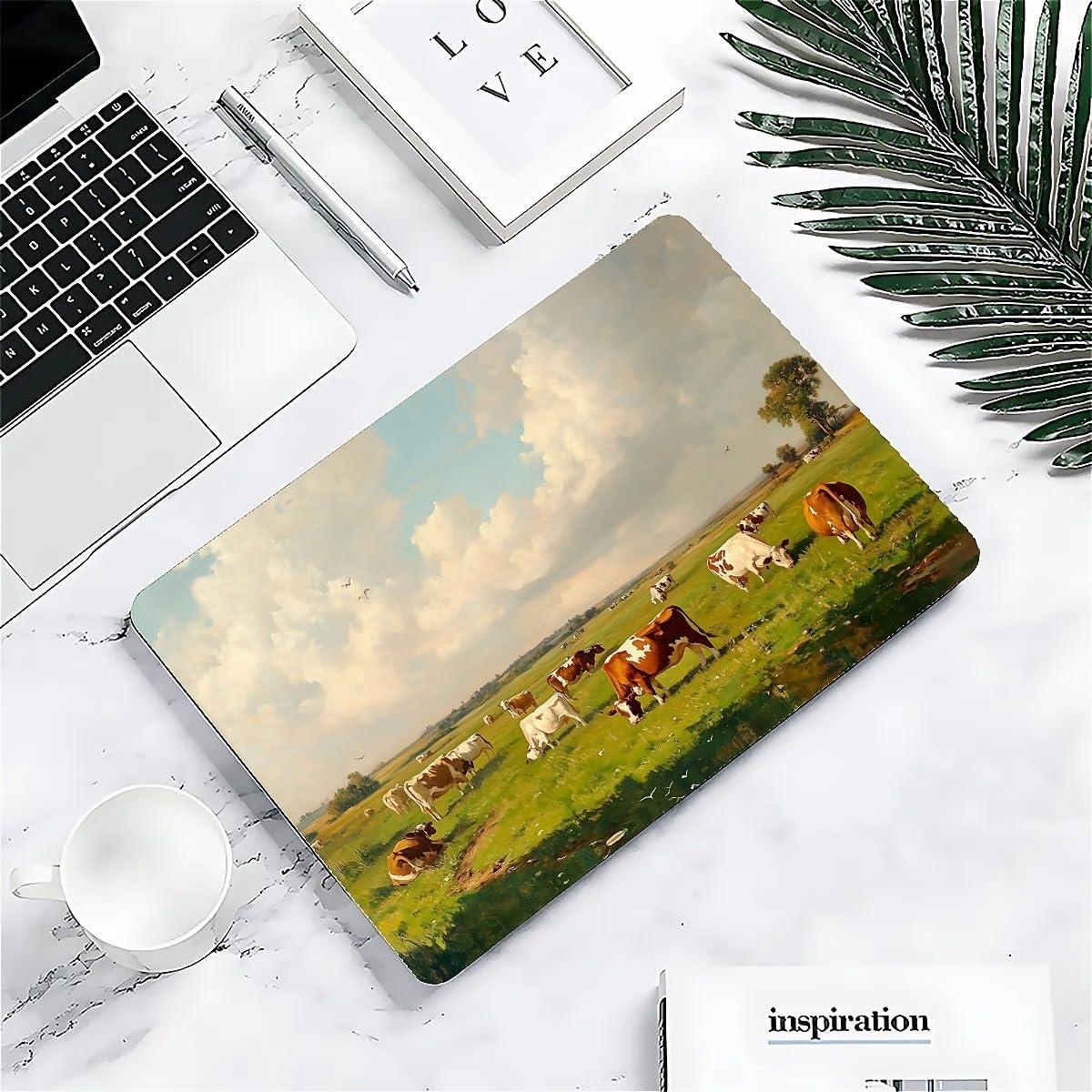 Compatible with MacBook Air 13.3 13.6 Inch Case 2022 2021 2020 2019 Plastic Hard Shell Case Cover,13.6 Air (A2681) M2 2022, Cows and Sheep