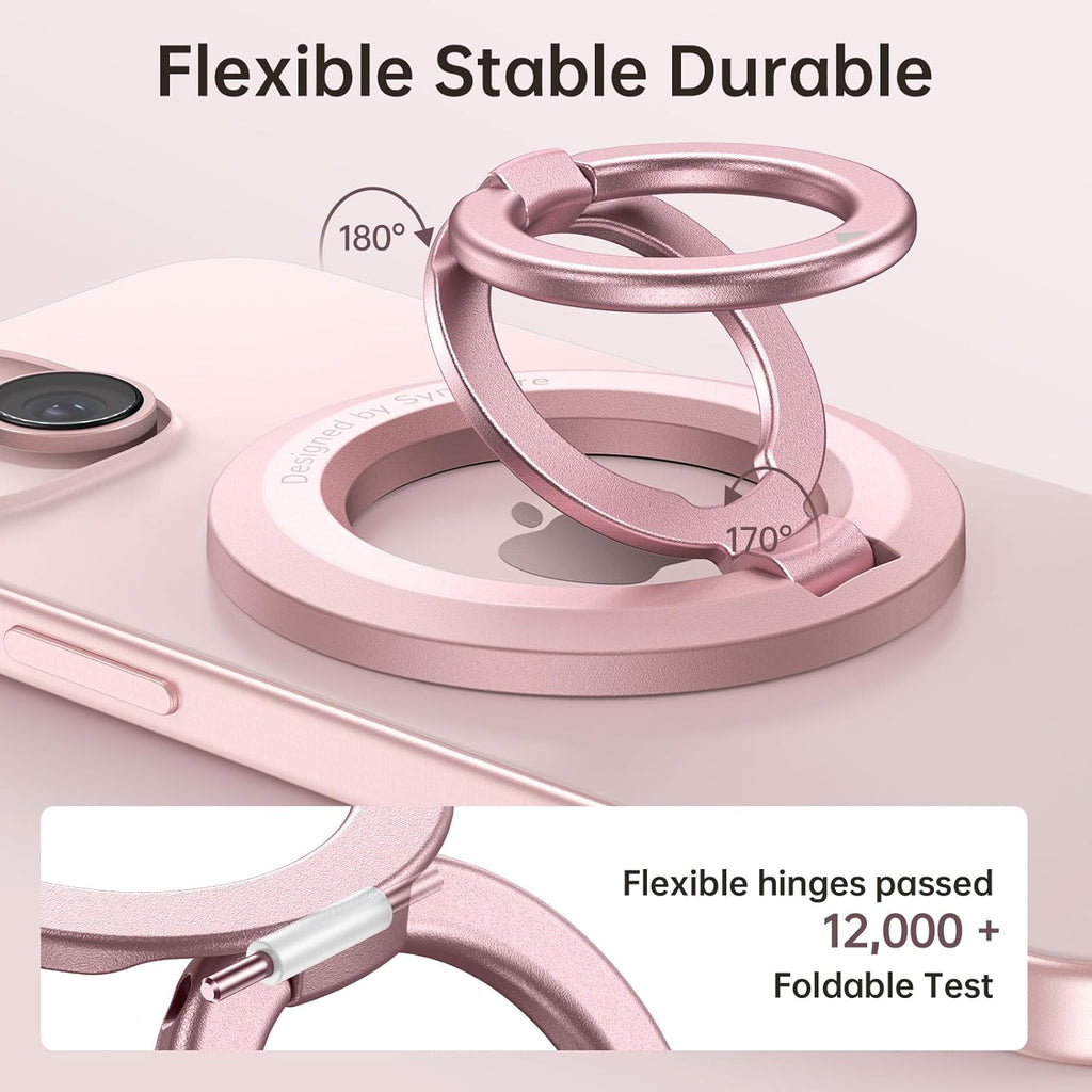 SYNCWIRE for MagSafe Ring Holder, Magnetic Phone Ring Holder Magnet Cell Phone Grip Finger Ring Kickstand Compatible with iPhone 16 15 14 13 12 Pro Max fits MagSafe Accessories
