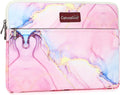 Canvaslove Laptop Sleeve Case Bag Cover with Pocket for MacBook Pro 16 and 16 inch HP Lenovo Dell ASUS Acer Notebook Computer (Pink Marble)