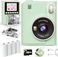 Instant Print Camera for Kids, 1080P Instant Digital Print Cameras for Toddler by ANBURI