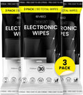 EVEO Electronic Wipes Screen Cleaner - Screen Wipes TV Screen Cleaner Wipes, Computer Screen Wipes, Laptop Screen Cleaner, ipad & Monitor Cleaner, Screen Cleaning Wipes - [90 Wipes + Microfiber Cloth]