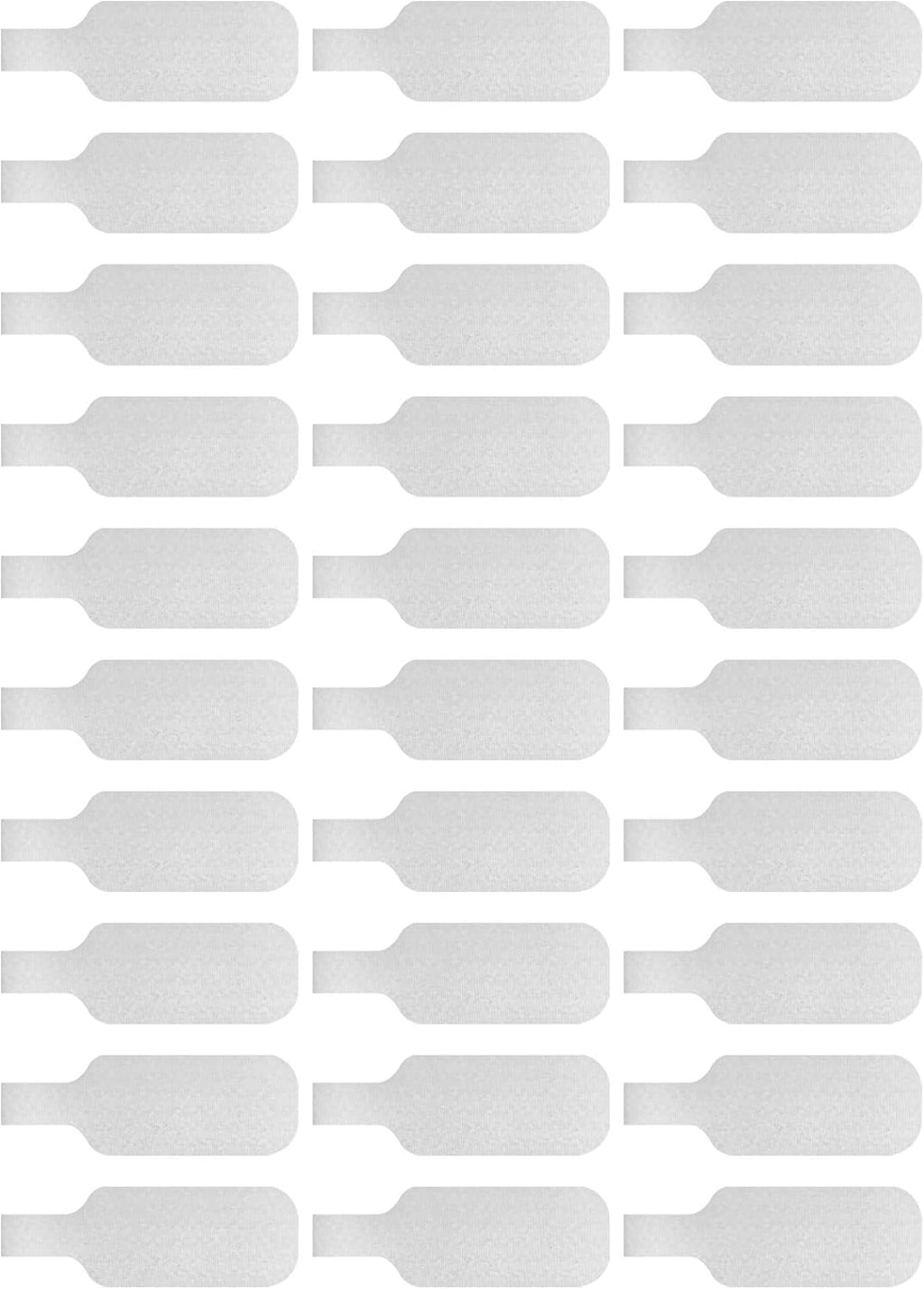 Wrap-It Storage Cable Labels - Medium, White (30-Pack) Write On Cord Labels, Wire Tags for Cable Management and Organizer for Electronics, Computers and More