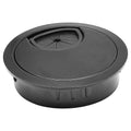 Desk Grommet 2" (50 mm), Desk Cord Hole Cover, Cable Grommet Metal Zinc Alloy Materilal, Desk Hole Grommet for Office and Home Table Cable, Detachable Cable Cord Organizer (Flat Black 1 Pcs)