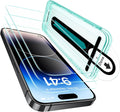 ESR 3 Pack for iPhone 14 Pro Max Screen Protector, [9H Hardness] [Military Grade Shatterproof] Tempered Glass Film with Flawless Fit Tray