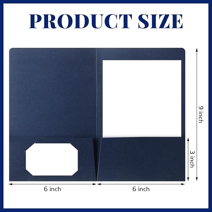 Affrolling 100 Pack 6 x 9 Inch Welcome Pocket Folders Church Visitor Welcome - Image 2