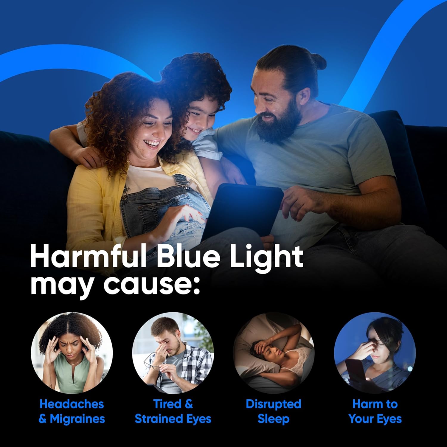 Ocushield Anti Blue Light Tempered Glass Screen Protector for iPhone 11 Pro/X/XS - Protect Your Eyes, Reduce Migraines & Improve Sleep