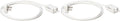 Amazon Basics 6 foot 2-Prong Indoor Rectangle Extension Cord Power Strip - Flat Plug - 13 Amps, 1625 Watts, 125 VAC - 2-Pack, White