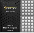 Hystar® Aero Glides | 40 Dot Mouse Skates for Glass Mousepad | High-Density PTFE | Rounded and Polished for Quiet Use