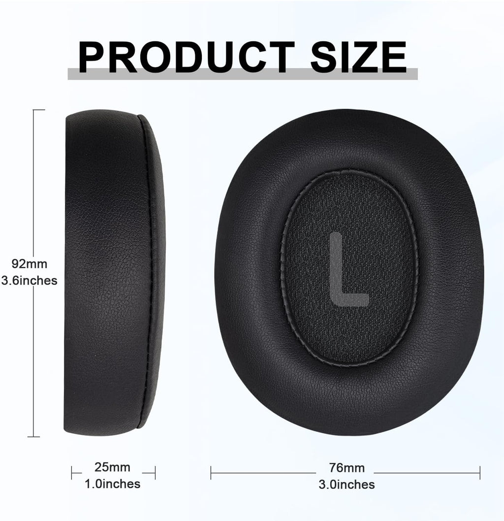 Replacement Ear Pads for JBL Tune 700(700BT)/710(710BT)/720(720BT)/750(750BT,750BTNC)/760(760NC)/770(770NC) Headphones, Headset Ear Cushions, Headset Earpads, Ear Cups Cover-Black