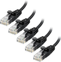 Cable Matters 10Gbps 5-Pack Snagless Cat 6 Ethernet Cable - 5ft by CableMatters