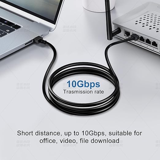 Ultra Thin Cat 6A Ethernet Cable 1.6 Feet 2Pack, Flexible & Slim Rj45 Cat6a LAN - Image 2