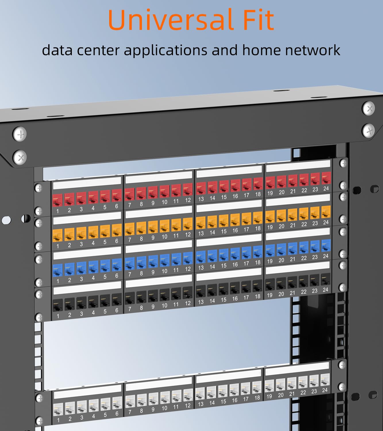 Rapink RJ45 Keystone Jack Cat6 10G Support, Keystone Jacks UTP 50 Pack for Wall Plate and Patch Panel, Rj45 Keystone 90 Degree White Color for Cat6, Cat5e, Cat5 Cabling