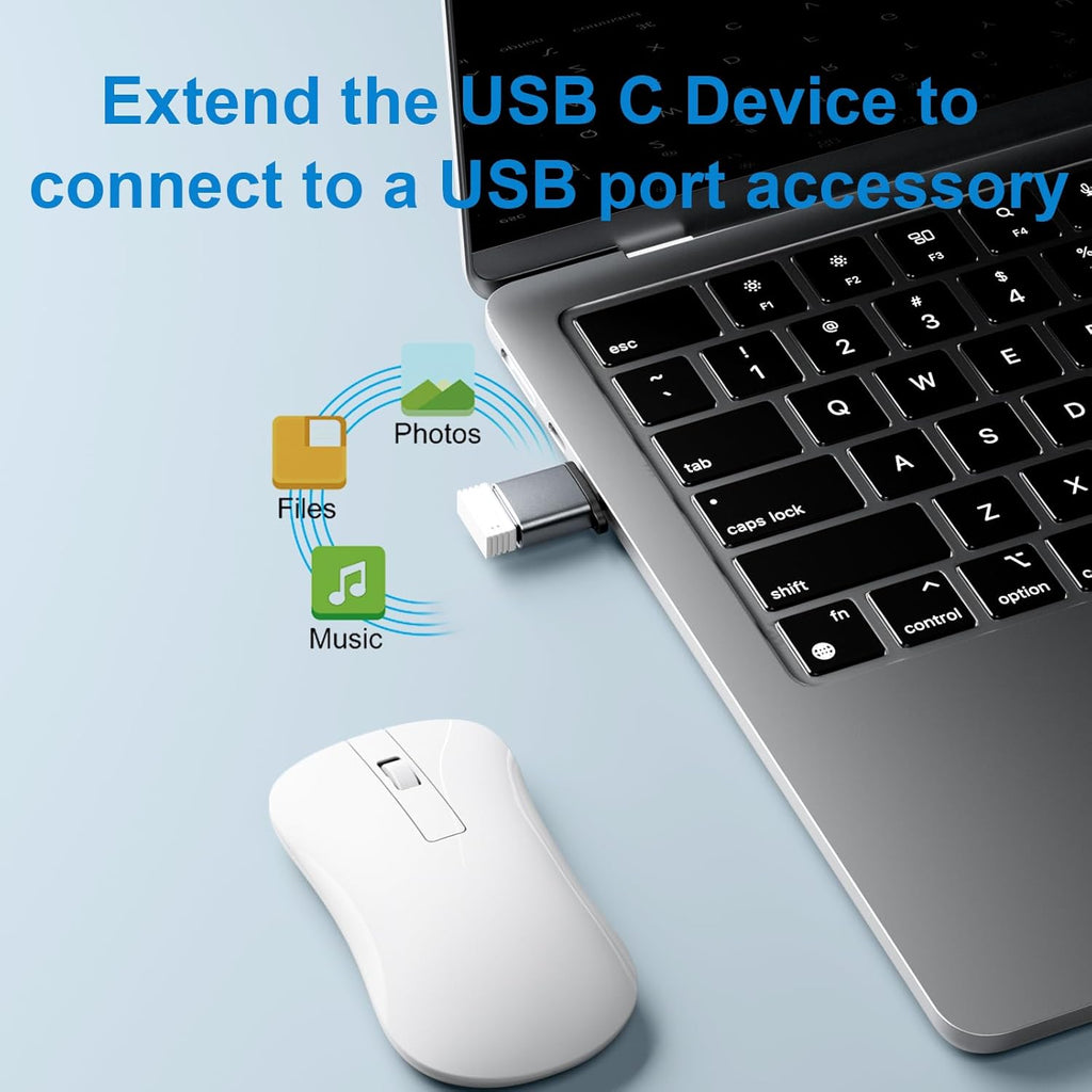 USBC to USB Adapter 6 Pack,USB C to A Adapter,USBC Male to USBA Female,USBC Adapters for iPhone 16 15,MacBook Pro Air,iPad,Samsung Galaxy,Grey