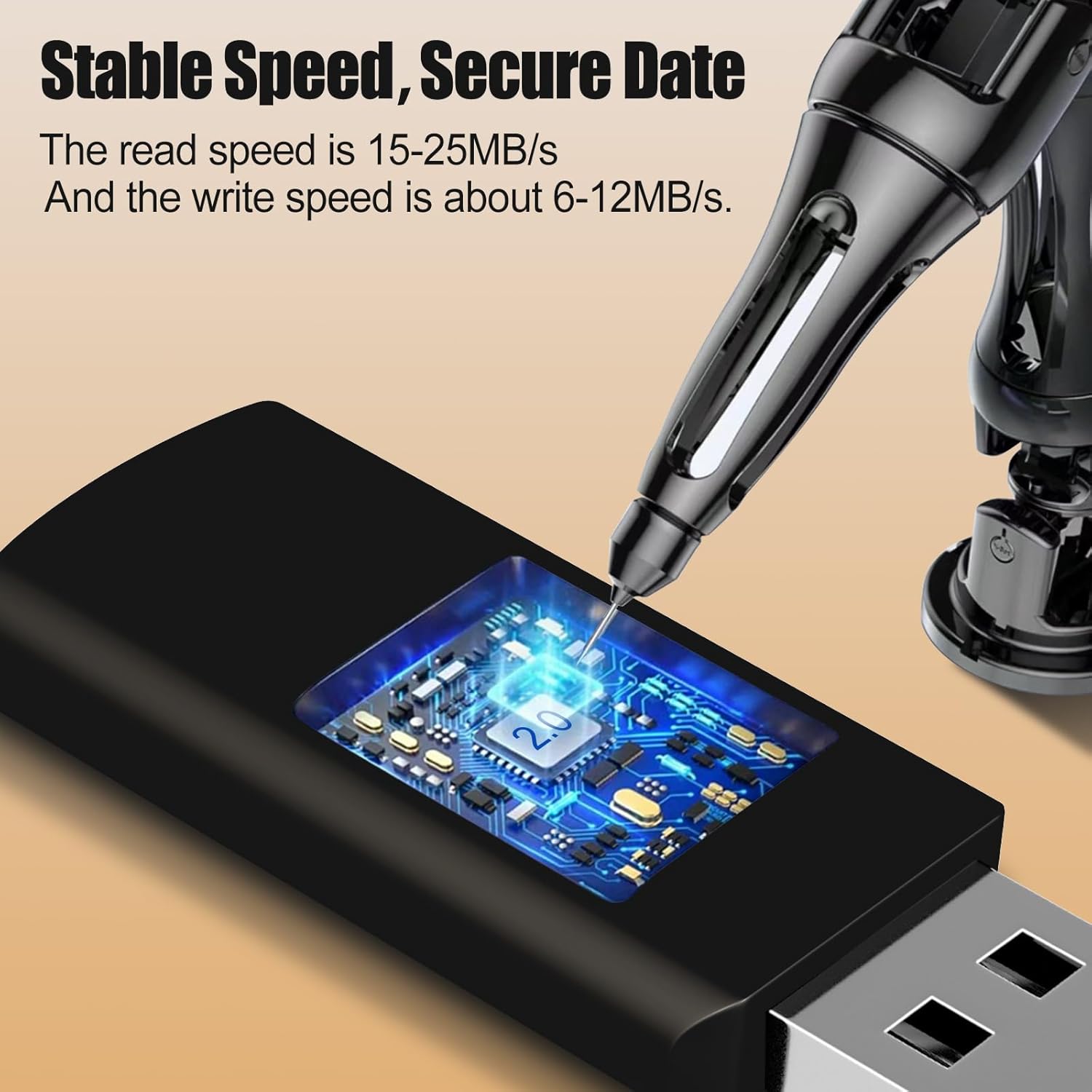 EASTBULL 8GB USB Flash Drive Bulk Thumb Drives 20 Pack with Lanyards USB 2.0 Memory Sticks Zip Drive Pen Drive for Storage and Backup Gold 20PCS 8GB