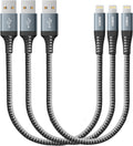 Short iPhone Charger Cable 1FT, [Apple MFi Certified] 3Pack USB Lightning Cable Fast Charging, i Phone Charging Cord Compatible with iPhone 14/13/12/11/Pro/Max/Mini/X/Plus/8/7/6/5S/SE/Plus/iPad