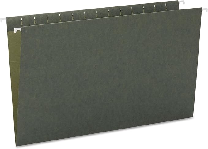 Smead Hanging File Folder, No Tabs, Legal Size, Standard Green, 25 per Box by SMEAD