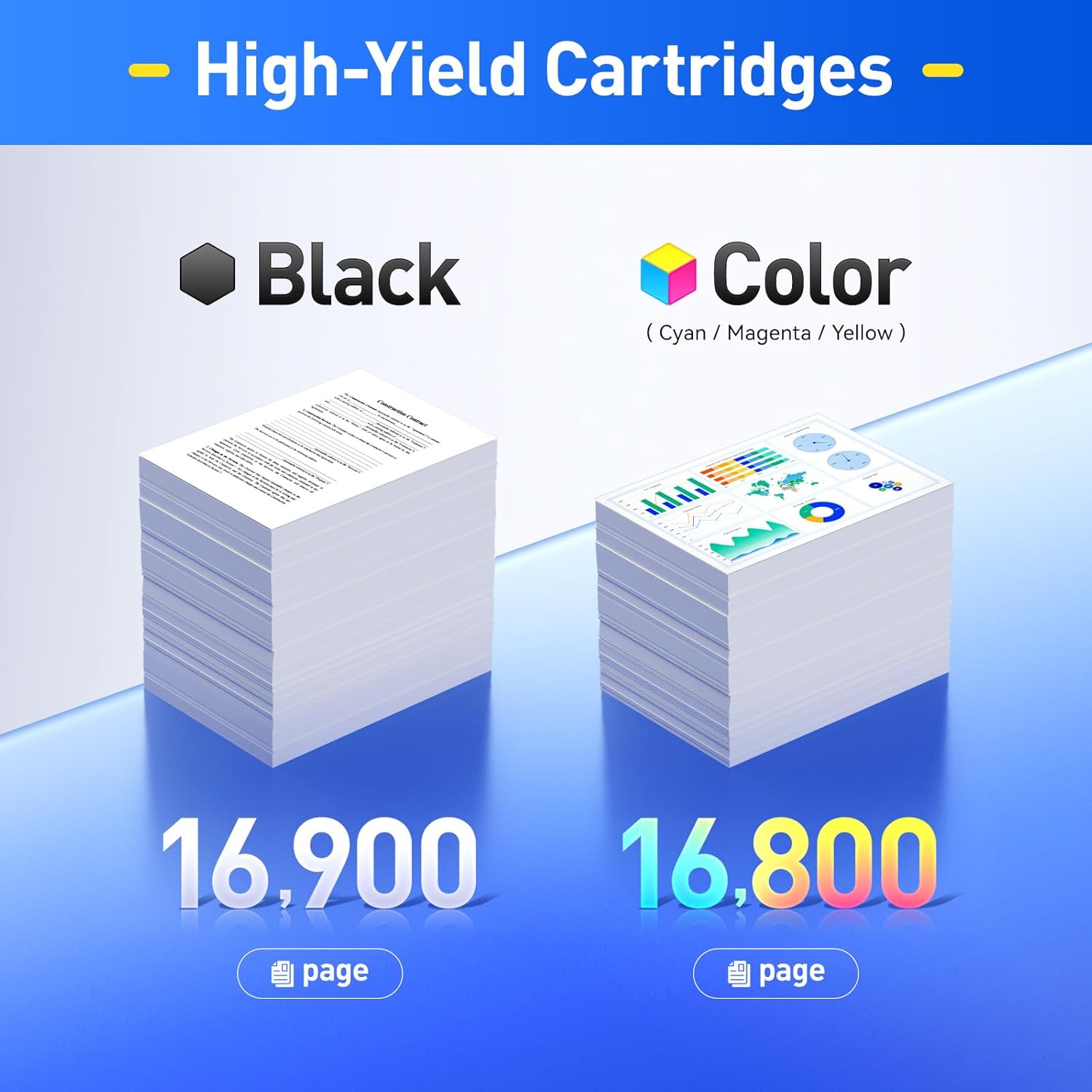 C600 C605 Toner Cartridges 4-Pack Compatible Replacement for VersaLink C600 C605 Color Multifunction Printer Copier Scanner 106R03919 106R03916 106R03917 106R03918 High-Yield Black Cyan Yellow Magenta