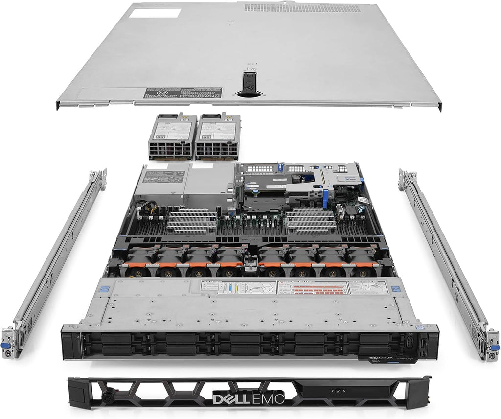 Dell PowerEdge R640 NVMe Server 2.30Ghz 24-Core 128GB RAM 10x 1.6TB NVMe SSD (Renewed)