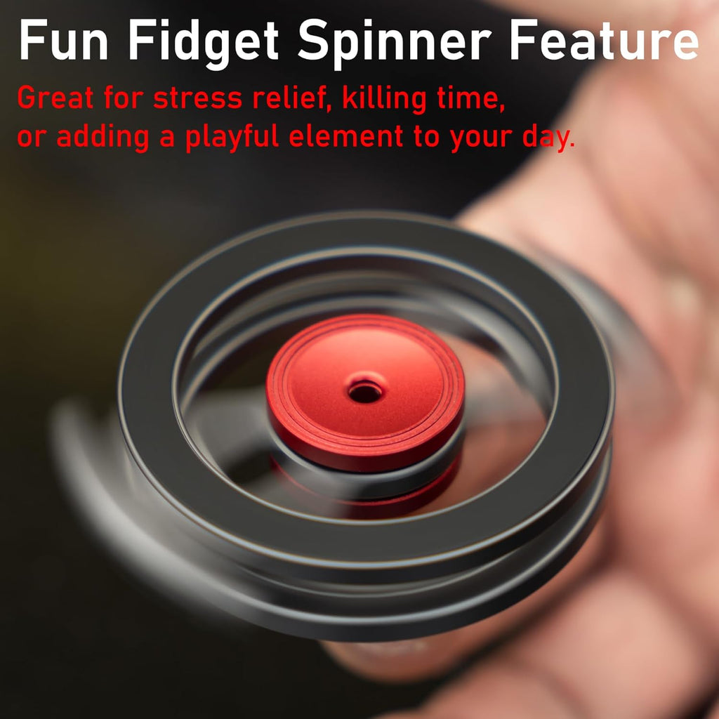 Magnetic Phone Stand with Fidget Spinner | Double Side Holder Ring for iPhone 12/13/14/15/16 and Magsafe Case | Stress Relief Toy | Portable Desk & Gym Accessory for Home Office Travel