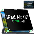 Nano Privacy Screen Protector Compatible with iPad Air 13 In ,Removable iPad Air 13 Inch M2 / M3 (6/7th Gen ,2024/2025) Screen Protector, Anti-Glare Blue Light Film, Bubble Free Anti-Scratch Privacy Filter