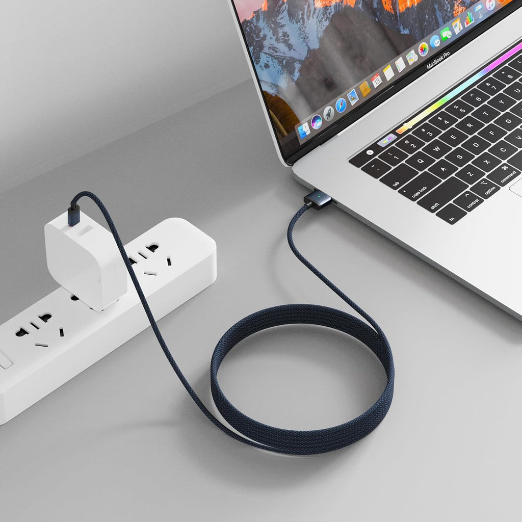 USB-C to Magnetic 3 Cable Compatible with Magsafe Charging Cable for M4 14” 16” MacBook Pro 2024 M3 Pro & Max, MacBook Air 2022 M2, Pro 2023 M2 Pro & Max - 6.6ft
