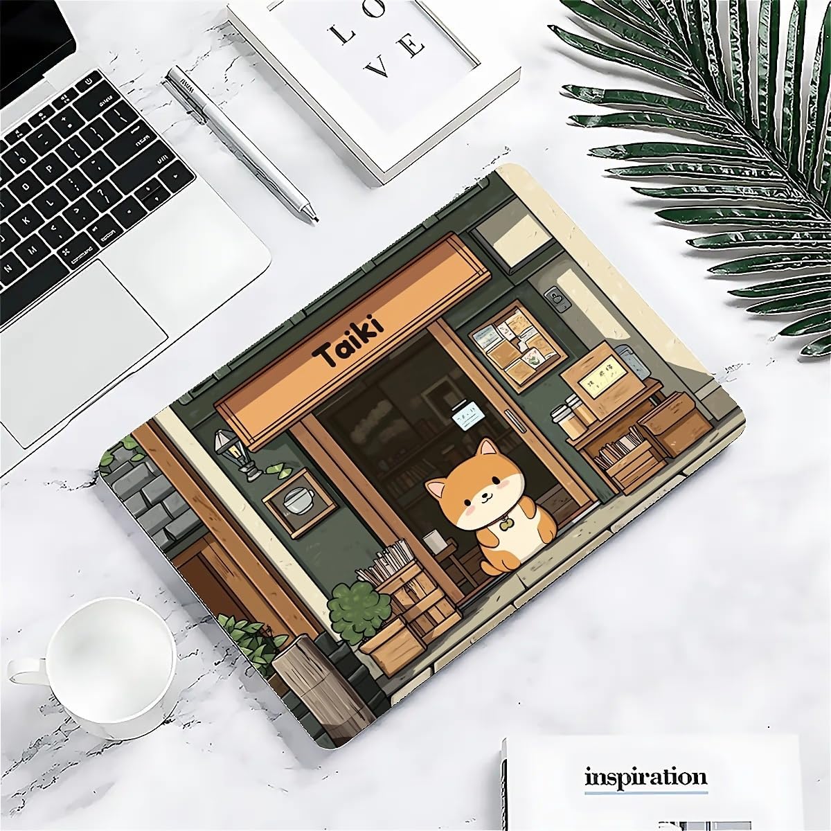 Compatible with MacBook Air 13.3 13.6 Inch Case 2022 2021 2020 2019 Plastic Hard Shell Case Cover,13.3 Air (A1932/A2179/A2337), A Cute Shiba