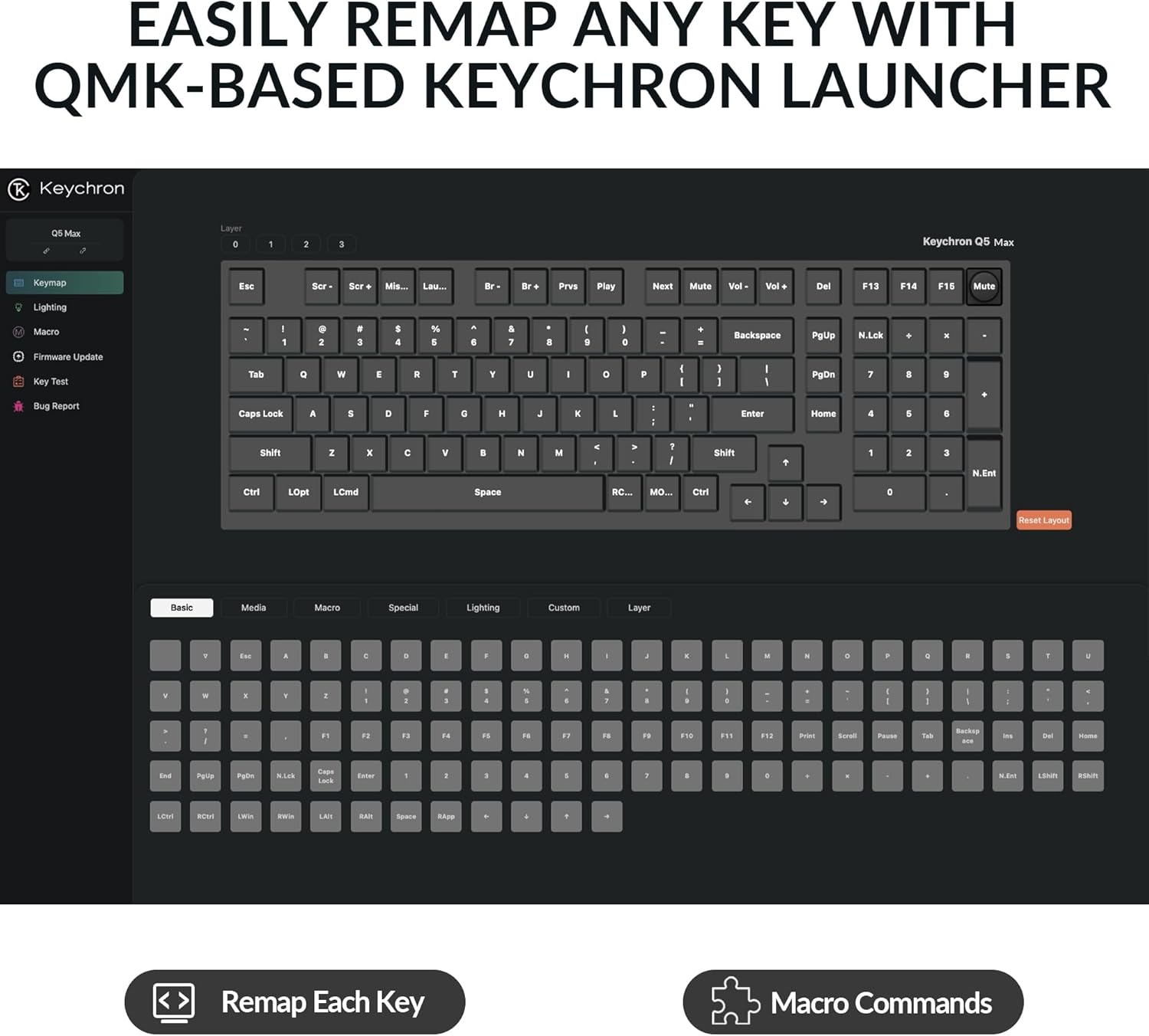 Keychron Q5 Max Wireless Custom Mechanical Keyboard, 2.4 GHz Bluetooth QMK Full Aluminum 96% Layout RGB with Hot-swappable Gateron Brown Switch Compatible with Mac Windows Linux