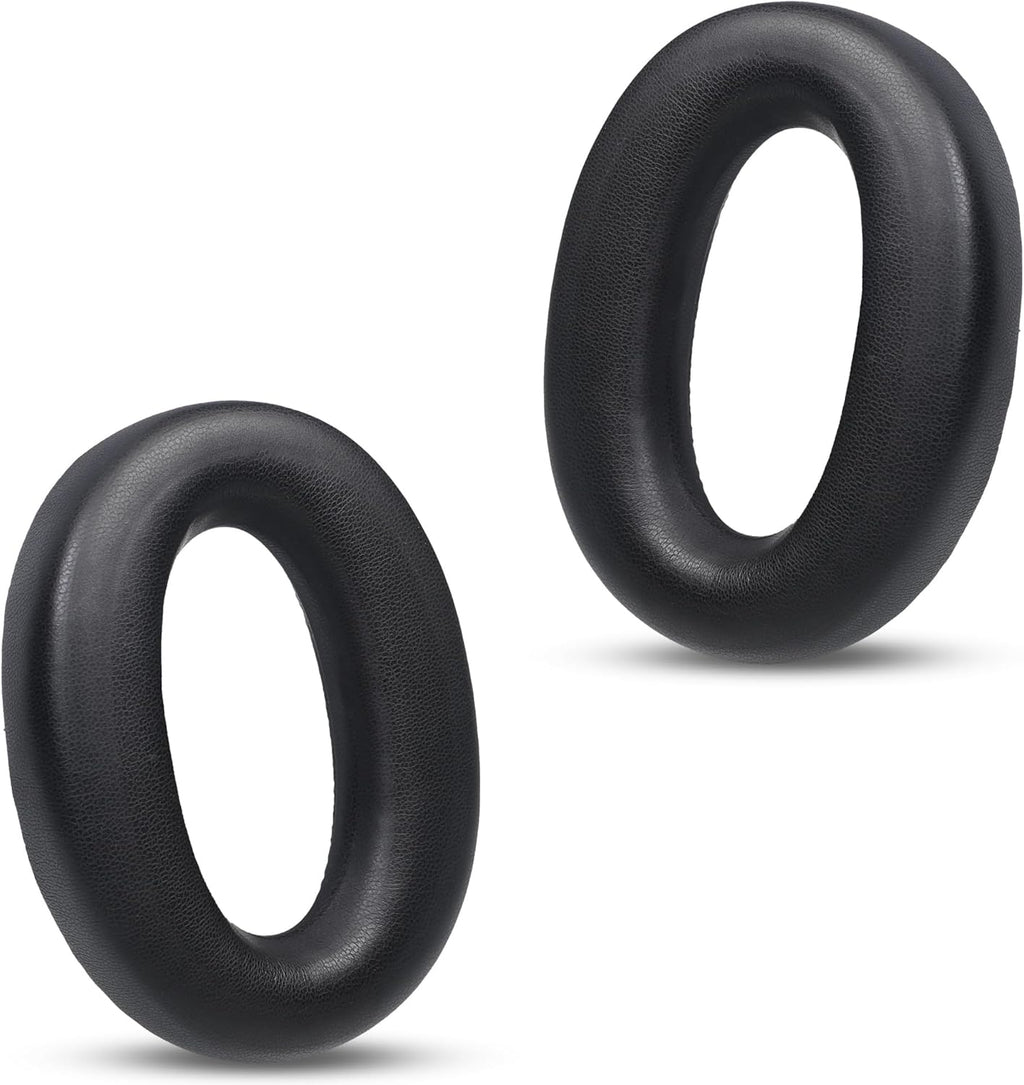 Replacement Ear Pads for Headphones - Compatible for Sony MDR-1000x/WH-1000xm2 | Premium Protein Leather Cushions with Soft Memory Foam for Comfort - Black