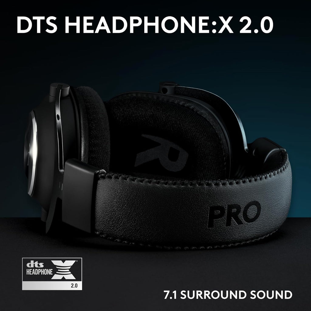 Logitech G Pro X SE Wired Gaming Headset with Microphone: Detachable Mic, DTS Headphone:X 7.1, Memory Foam Ear Pads, 50 mm Drivers, USB DAC Incl. - Black