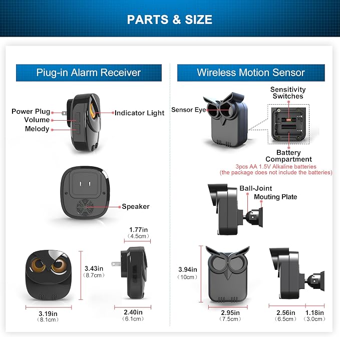 1/2 Mile Long Range Wireless Driveway Alarm-HTZSAFE Outdoor/Indoor Motion - Image 6