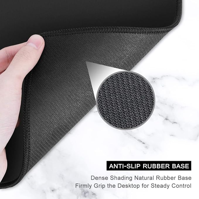 Auhoahsil Large Mouse Pad, XXL Desk Pad, Extened 35" x 15", Non-Slip Rubber Base - Image 4