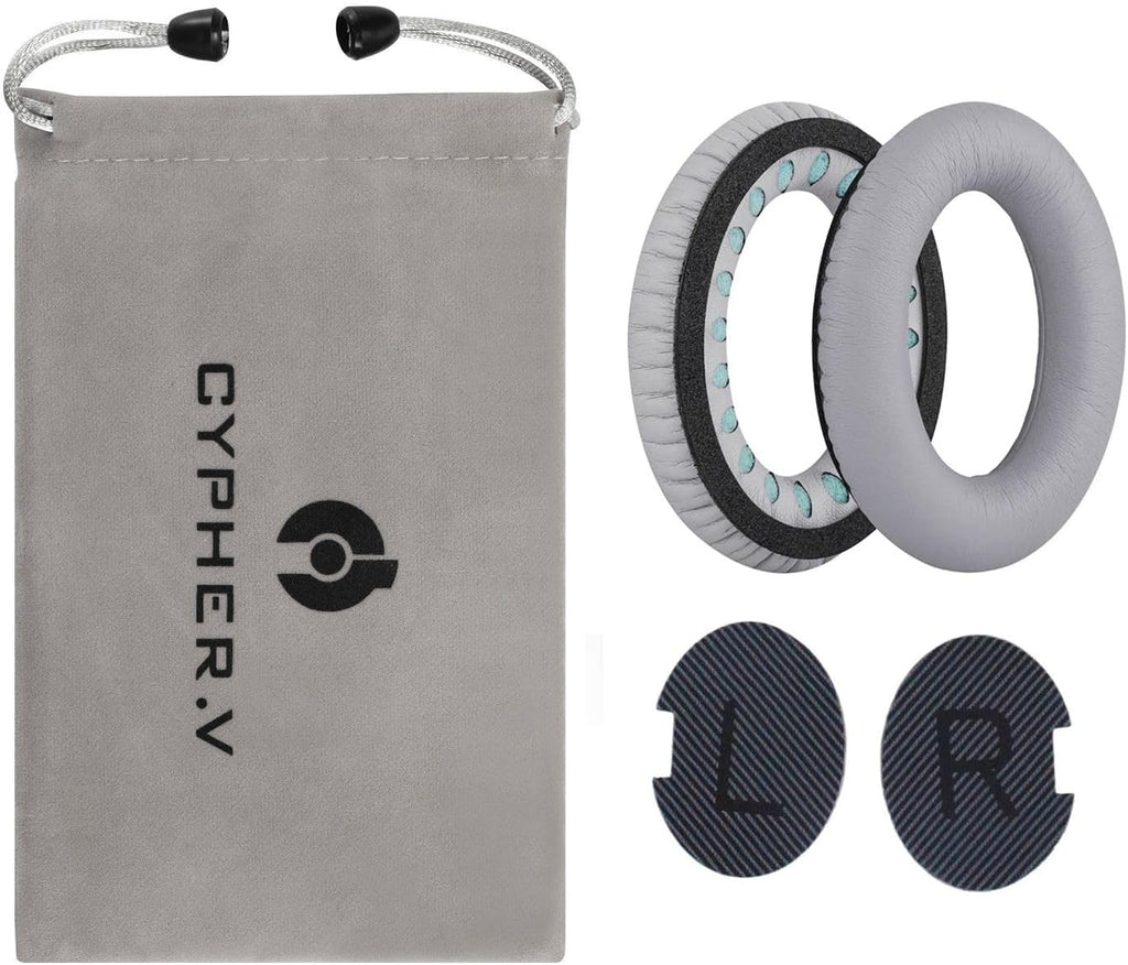 Headphones Replacement Ear Pads,for Bose Quietcomfort QC15 QC25 QC35 35 ii (Grey)