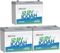 Redodo 12V 100Ah LiFePO4 Battery Group24, 25% Smaller Size, 1280Wh Energy with 100A BMS, 15000+ Cycles, Lightweight Lithium Deep Cycle Battery for RV, Camping, Trolling Motor, Home Storage 3 Pack