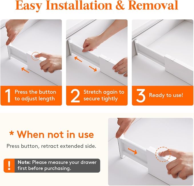 Lifewit 10 Pack Upgrade Drawer Dividers - Image 4